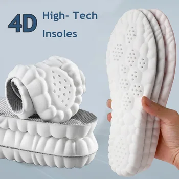 4D Masaj de Funcționare Unisex Tălpi interioare Pantofi Branț Pentru Picioare Coșuri Talpa Suport Arc Ortopedice 2023 Moale Sport Insertii