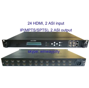 24 HDMI la IP/ASI encoder, intrare HDMI și IP/ASI ieșire HDMI la IP encoder, HDMI pentru a ASI encoder, în stoc pentru vânzare, preț corect
