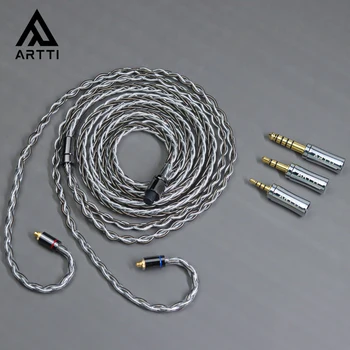 ARTTI VAL A11 3in1 Upgrade HIFI Audio la Căști tamisa. receptionat. MMCX Cablu QDC/MMCX/0.78 2pin Conector 2.5+3.5+4.4 mm Detasabila Unghi Plug