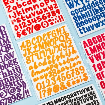 Engleză Alfanumerice Multi-Combinatie de culori Ceașcă de Hârtie Cadou Creativ Registrul Autocolant