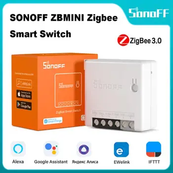 SONOFF ZBMINI Zigbee 3.0 Smart Switch 2 Way Relay Întrerupător Modul Prin EWeLink APP ZBBridge Necesare Lucra Cu Alexa de Start Google