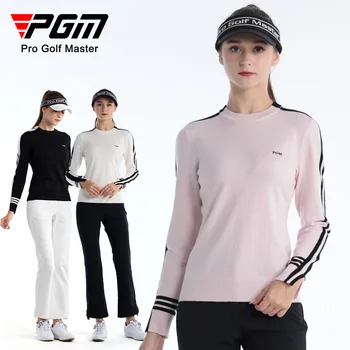 PGM Toamna Iarna Femei Golf Pulover Mâneci Lungi Cald Moale Sport Tricou de Uzură Golf pentru Femei Confortabil Tricou YF621