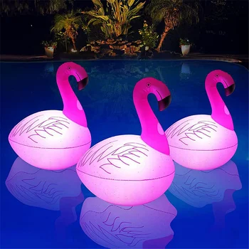 Solare Plutitoare Flamingo Lumina Piscină Lumina Impermeabil Gazon Balon Lampa pentru Petrecere Acasă Decor Gradina