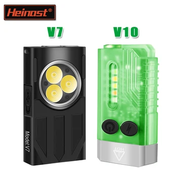 V10/V7/V3 EDC Lanterna Portabil Lumina Cheie 1000LM de Tip C Reîncărcabilă Lanterna de Buzunar Impermeabil cu Magnet UV Lanterna de Urgenta