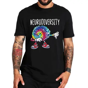 Neurodiversity Creierul Conștientizării Autismului Tricou Retro Neurolog Harajuku Topuri UE Dimensiunea Bumbac Unisex Casual de Vara T-shirt