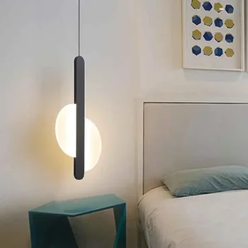 Postmodern Luminile Led pentru Camera de zi Dormitor Noptieră Bar Decor de Perete Iluminat Geometrie Lămpi Suspendate de Bucatarie de Prindere