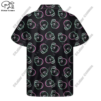 PLstar Cosmos imprimare 3D 2023 noi de vara tricou bărbați ' s cămașă cu mânecă scurtă de groază craniu strada vrac 5XL design de tricou seria 4