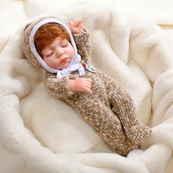30cm Renăscut papusa de vinil simulare copil închis ochii papusa baie schimbare papusa baby doll jucării pentru copii