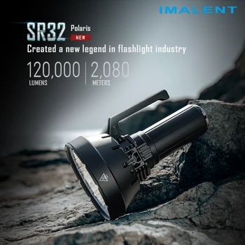 IMALENT SR32 120000 Iumens Lanterna Gama 2080m de Mare Putere baterie Reîncărcabilă Profesionale Searchlight