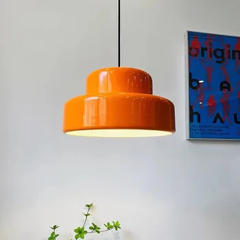 Bumling pandantiv lumina E27 Retro portocaliu lămpi LED Hanglamp Designer de Masă Lampă de Bar, cafenea, bucătărie deco lumini