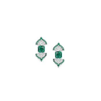 1Pair Lumina de Epocă de Lux Emerald Cercei Bijuterii Cercei Accesorii Cadou Minunat Pentru Mama Iubitor de Femei